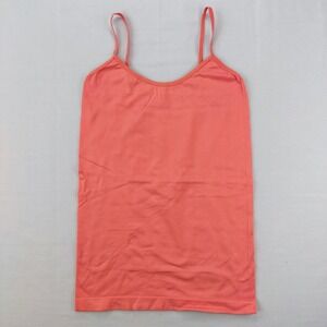 M.U.S.A Camisole Women OS Pink T02 Seamless Spaghetti Strap Scoop Neck Stretch